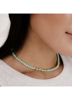 Ettika Still Surprise You Turquoise And Gold Choker Necklace  - Image 4