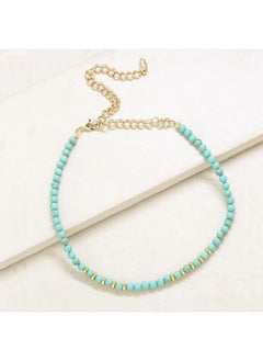 Ettika Still Surprise You Turquoise And Gold Choker Necklace  - Image 3