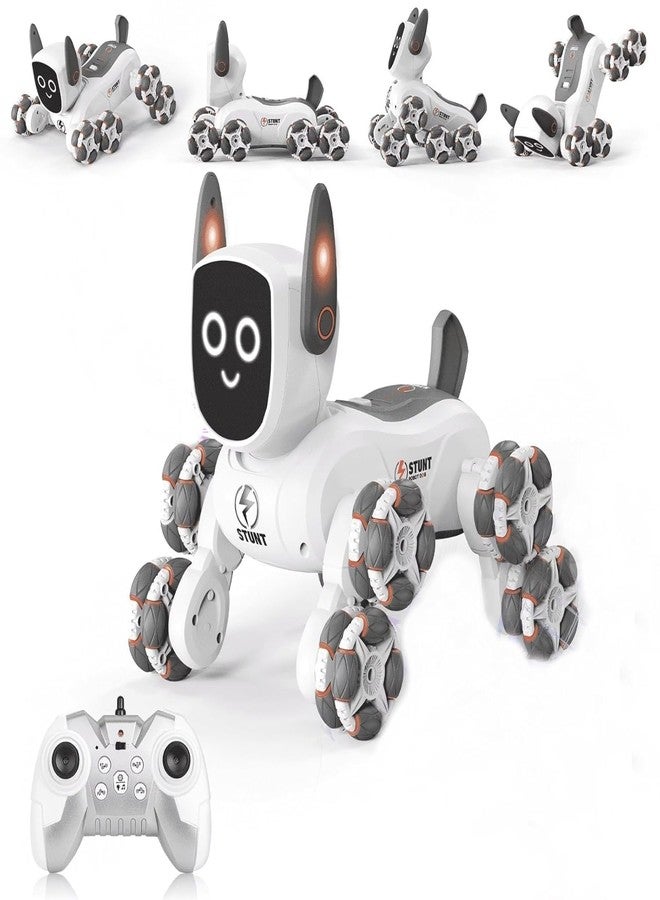 Exomoon 8WD Gesture Control RC Stunt Car for Kids - 2.4GHz Hand Sensor Remote Control Robot Toy with 360° Rotation,LED Lights,Dynamic Music - Rechargeable 8-Wheel Drive Hand Control Car for Boy & Girl - Image 1