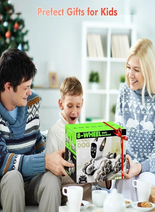 Exomoon 8WD Gesture Control RC Stunt Car for Kids - 2.4GHz Hand Sensor Remote Control Robot Toy with 360° Rotation,LED Lights,Dynamic Music - Rechargeable 8-Wheel Drive Hand Control Car for Boy & Girl - Image 2