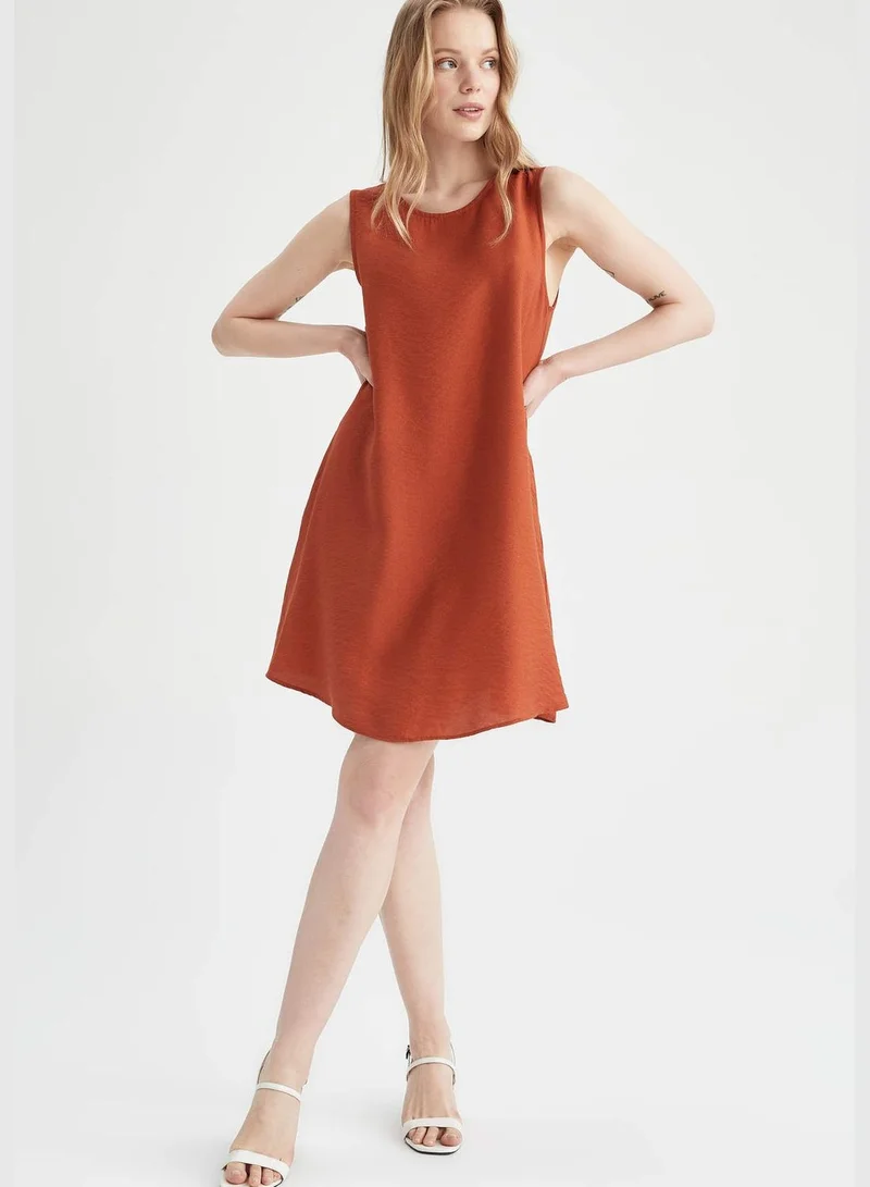 DeFacto Woman Flare Fit Short Sleeve Woven Dress
