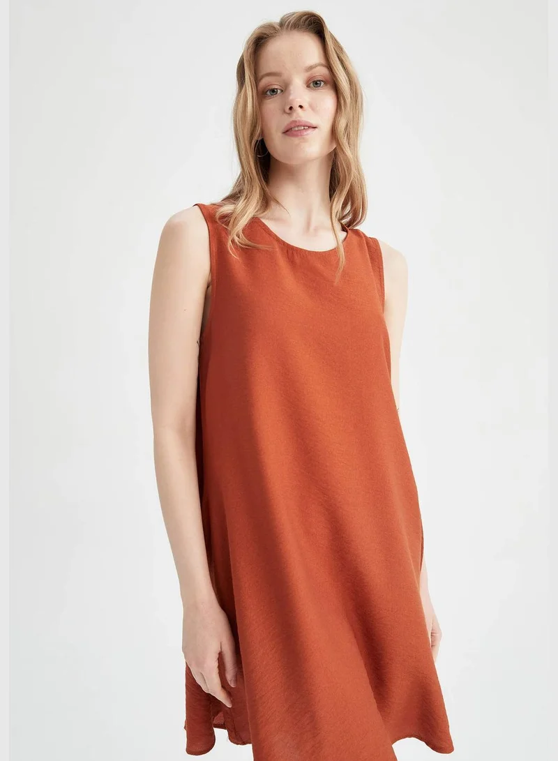 DeFacto Woman Flare Fit Short Sleeve Woven Dress