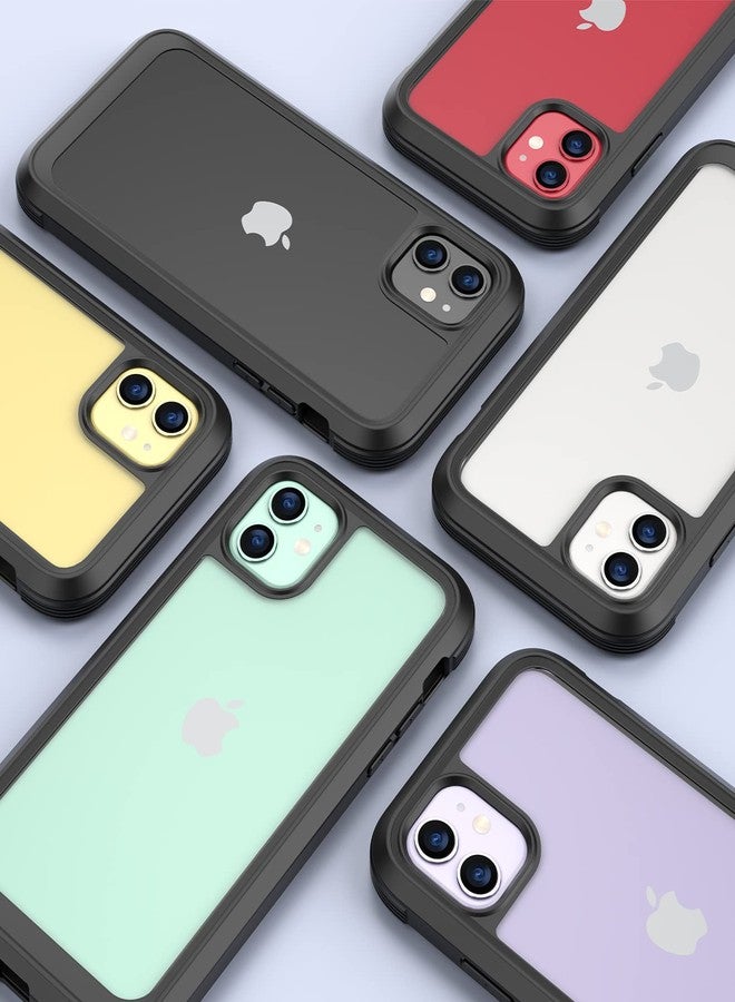 Miracase Glass Series Design for iPhone 11 Case 6.1 Inch 【2023 New】 Full Body Case with Built-in 9H Tempered Glass Screen Protector, Shockproof Bumper Case for iPhone 11 Cover (Black) - Image 5