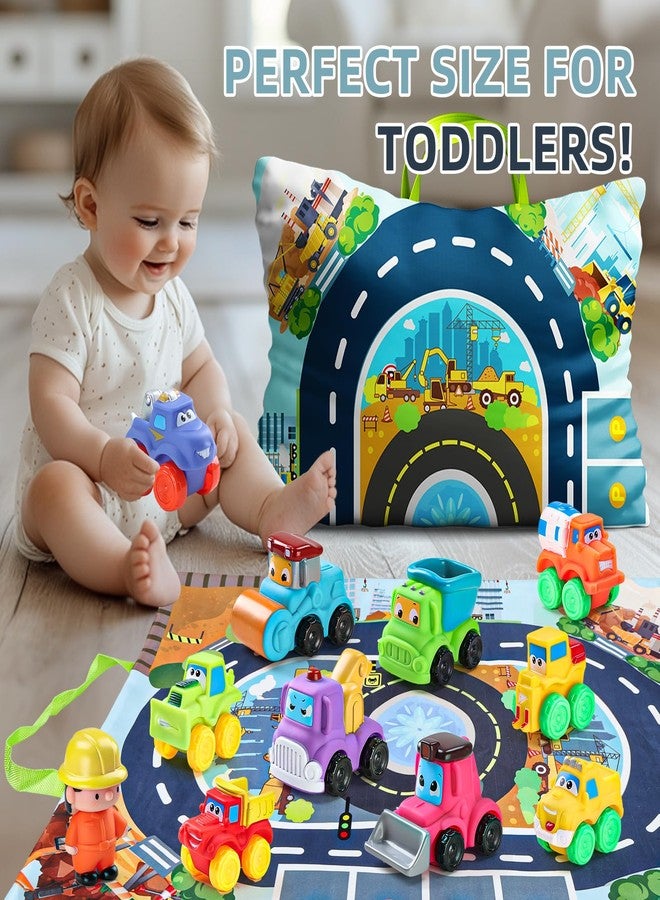 ALASOU 12 PCS Soft Rubber Car Toys for 1 Year Old Boy with Playmat/Storage Bag|1 Year Old Boy Gifts|1st Birthday Gifts for Toddler Toys Age 1-2|Baby Toys 12-18 Months - Image 4