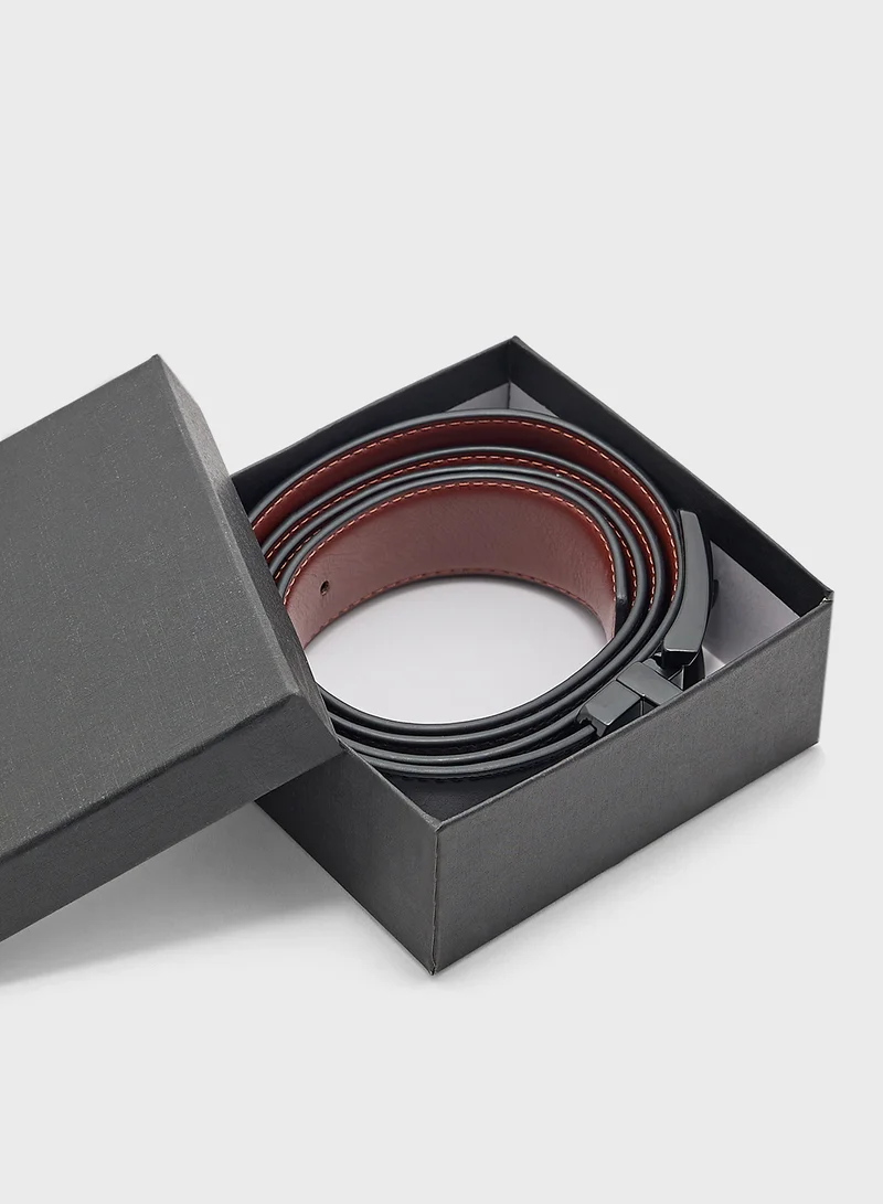 Robert Wood  Genuine Leather Reversible Formal Belt for Men | Best Price UAE