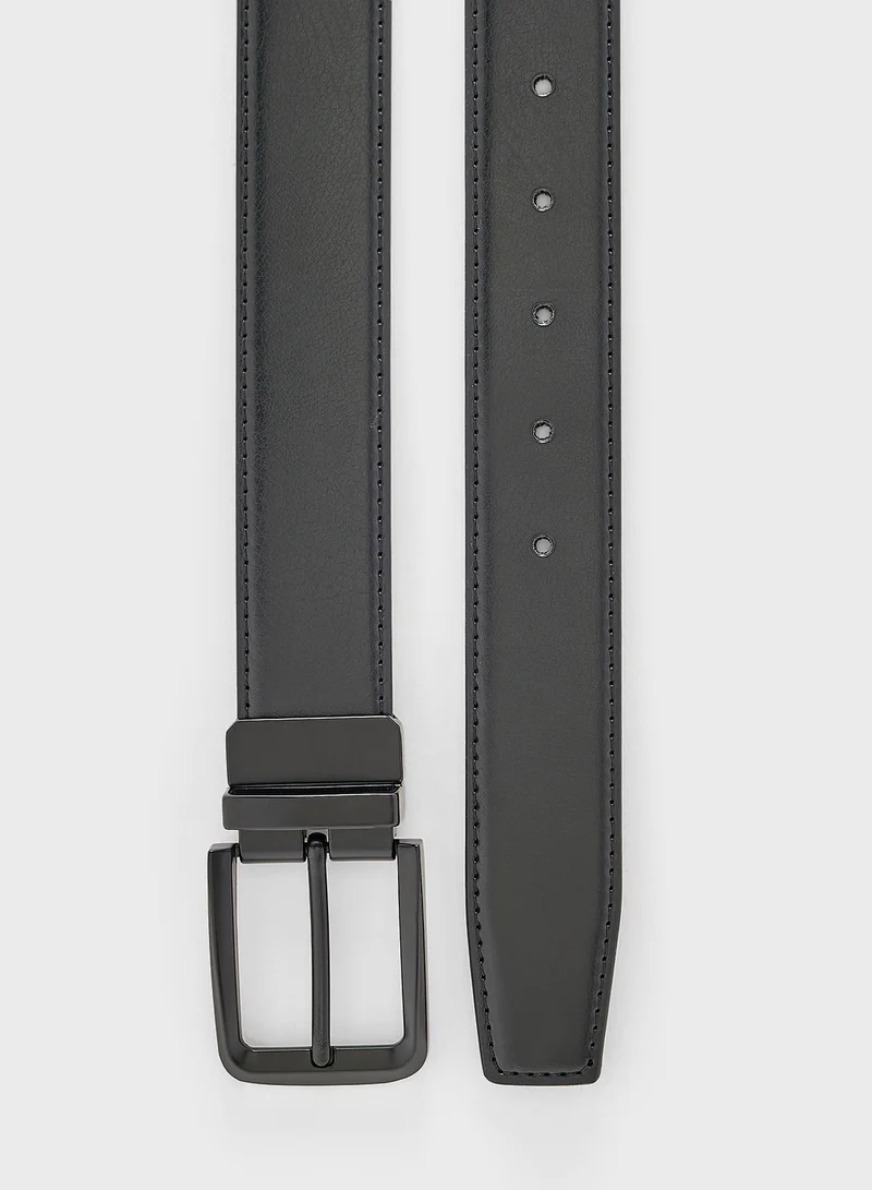 Robert Wood  Genuine Leather Reversible Formal Belt for Men | Best Price UAE