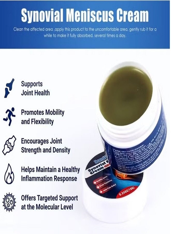 Sumifun كريم الغضروف الزليلي، مرهم تخفيف الألم، يعزز الحركة والمرونة، يدعم صحة المفاصل، يشجع على قوة وكثافة المفاصل 10 جرام * 5 قطع - Image 3