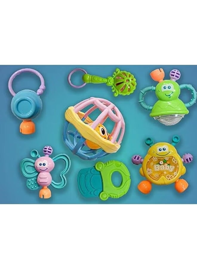 7-Piece Baby Rattle And Teether Box - Image 3