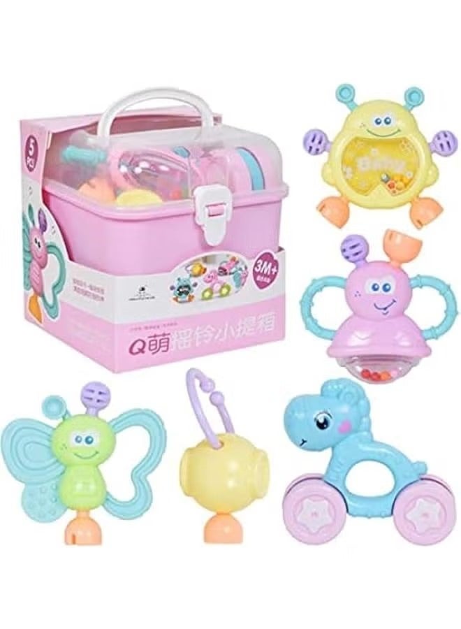 7-Piece Baby Rattle And Teether Box - Image 1