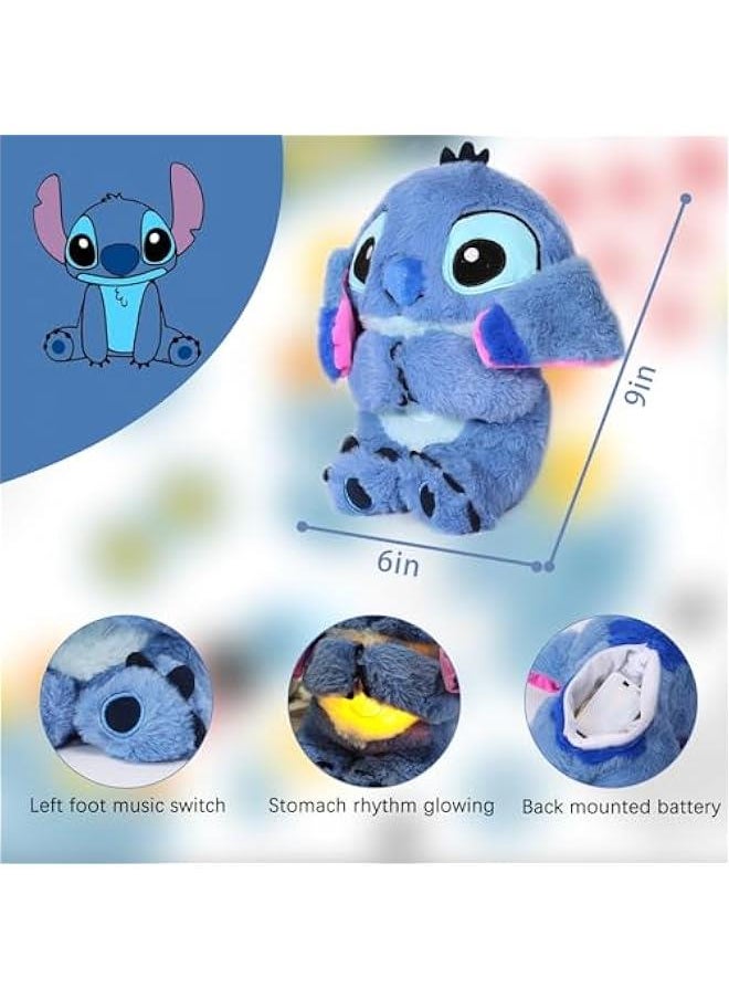 Generic - The Stitch Anxiety Relief Stuffed Animals & Teddy Bears with Sensory Details Music Lights & Rhythmic Breathing Motion - Image 1
