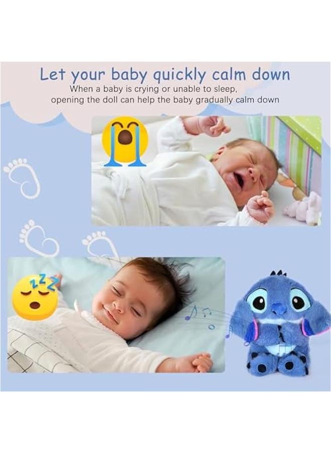 Generic - The Stitch Anxiety Relief Stuffed Animals & Teddy Bears with Sensory Details Music Lights & Rhythmic Breathing Motion - Image 1