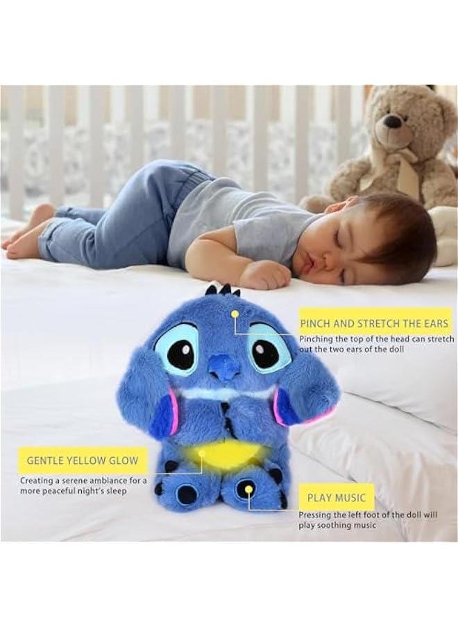 Generic - The Stitch Anxiety Relief Stuffed Animals & Teddy Bears with Sensory Details Music Lights & Rhythmic Breathing Motion - Image 1