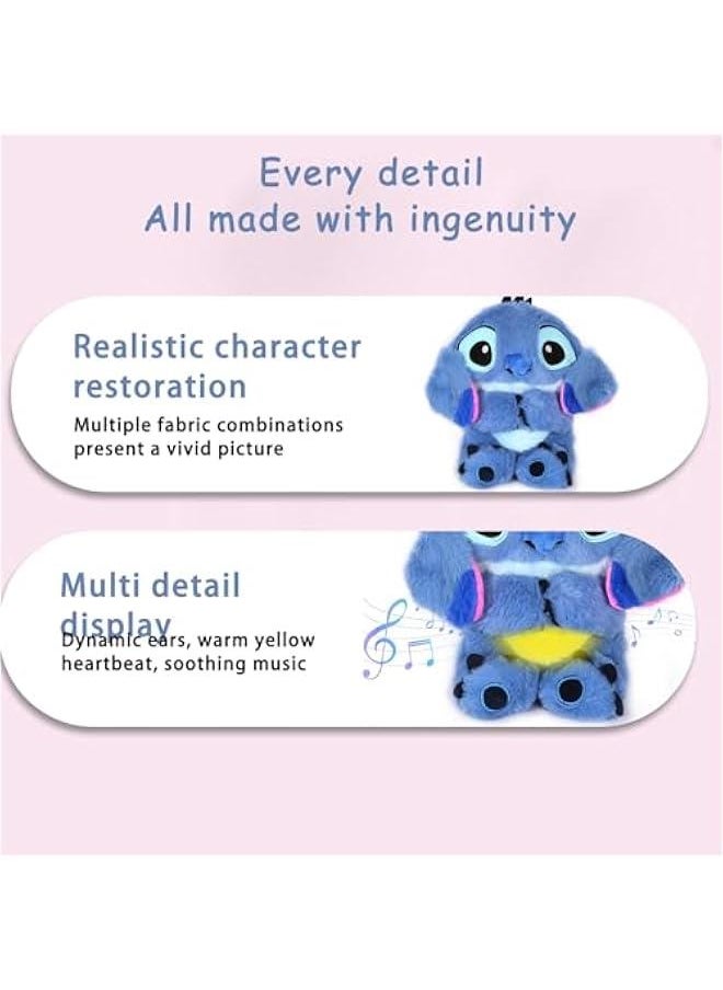 Generic - The Stitch Anxiety Relief Stuffed Animals & Teddy Bears with Sensory Details Music Lights & Rhythmic Breathing Motion - Image 1