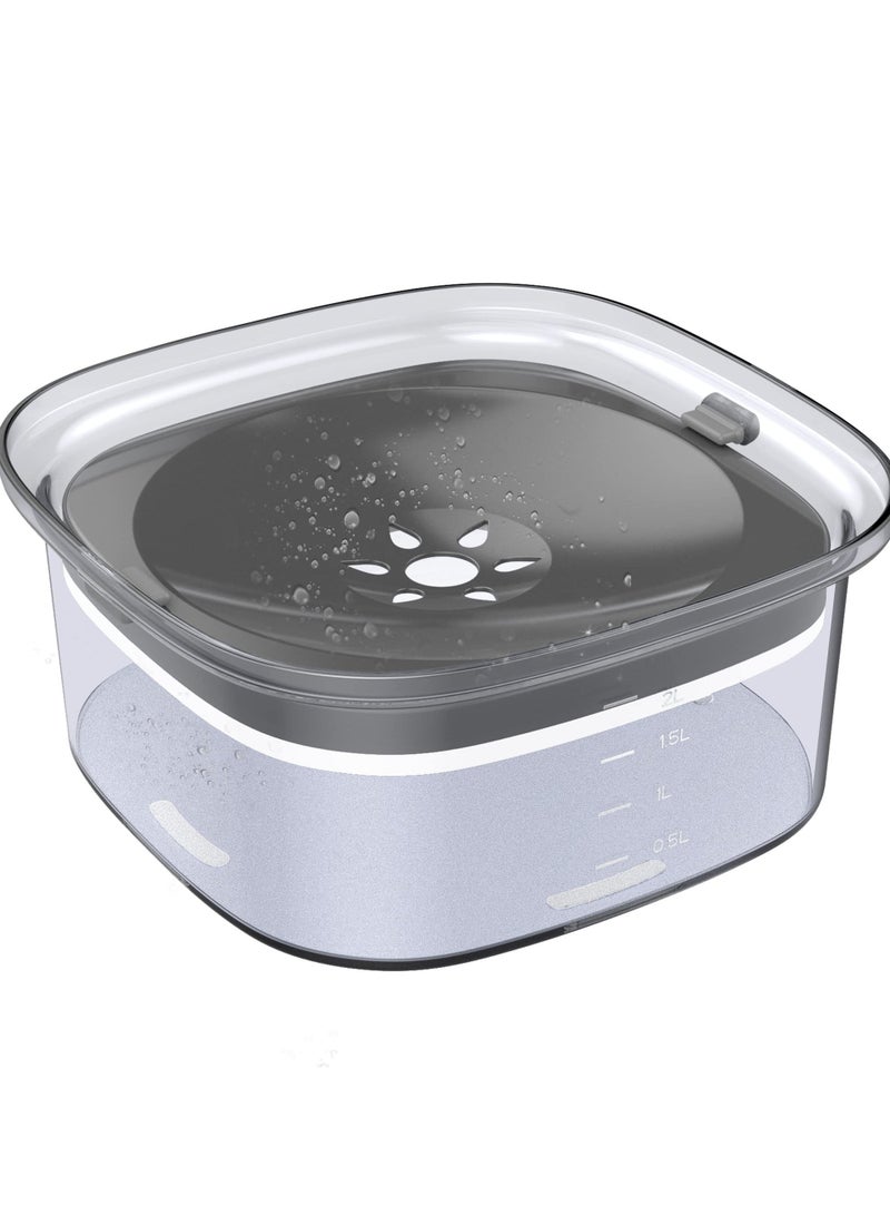 Large Capacity Dog Water Bowl, No Spill Water Bowl for Dogs,  Dog Food Water Bowl Slow Water Feeder, Suitable for Vehicle Carried Travel Drinking Water Bowl for Dogs, Cats - Image 1