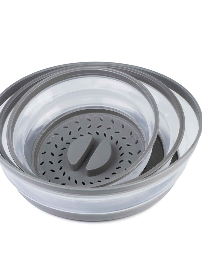 غطاء ميكروويف سيليكون قابل للطي متعدد الاستخدامات للمطبخ لإعادة تسخين الطعام - Image 1