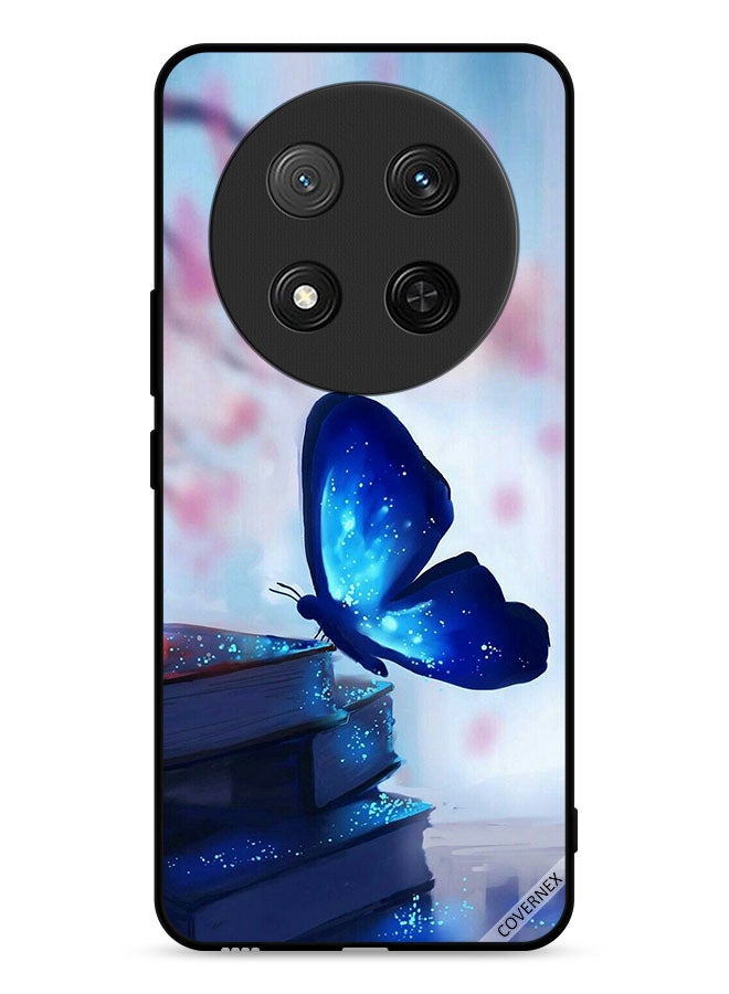 Covernex Honor X9c 5G Protective Case Cover Butterfly Sitting On Books - Image 1