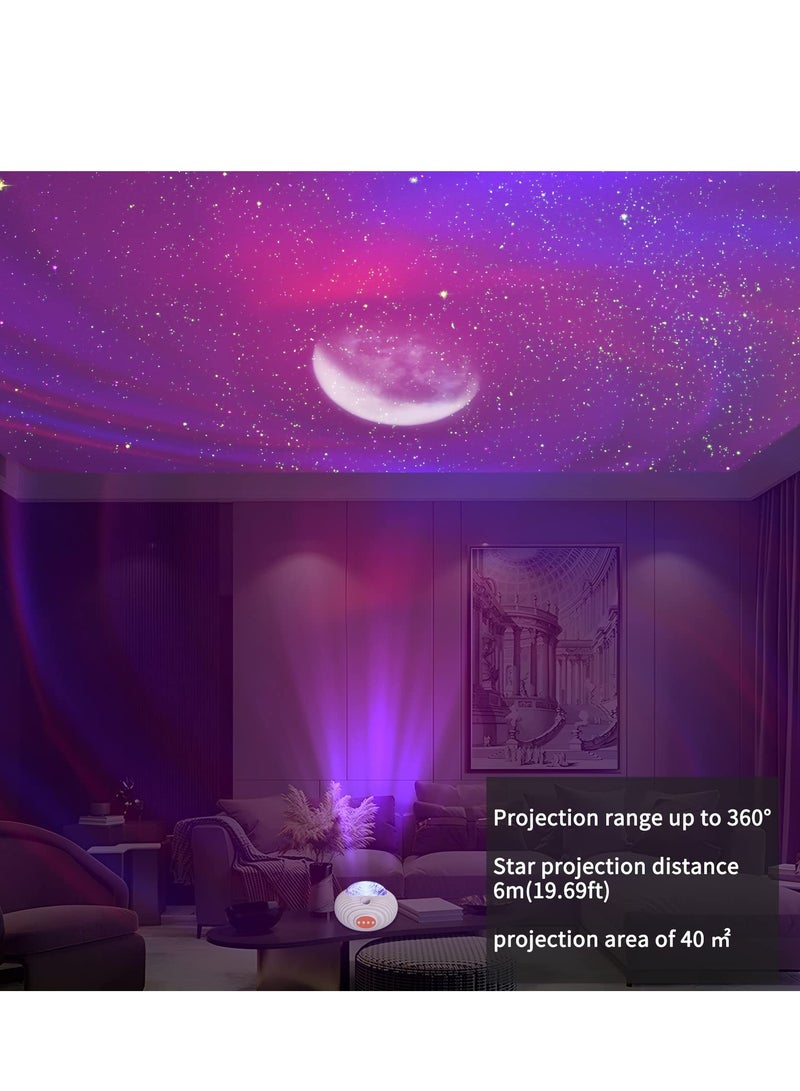 جهاز عرض المجرة، مصباح عرض النجوم المجري، ضوء سماء ليلي LED للأطفال مع جهاز تحكم عن بُعد، اتصال بلوتوث ومؤقت، ضوء نجمي للبنات لغرفة الأطفال، زينة للألعاب، مسرح منزلي، سقف  - Image 3