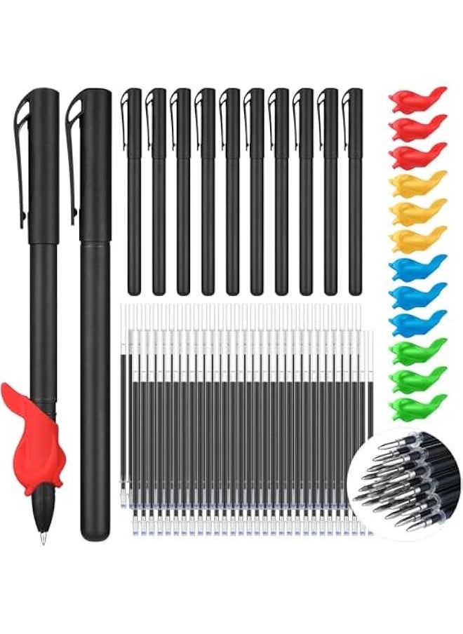 Arabest - 84 Pieces of Magic Disappearing Ink Pen Refills for Kids Reusable Writing Training Aid with Invisible Grooves Practice Pen and Grips for Preschool Students. - Image 1