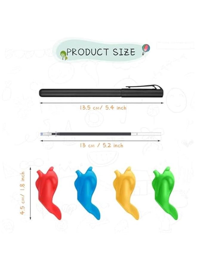Arabest - 84 Pieces of Magic Disappearing Ink Pen Refills for Kids Reusable Writing Training Aid with Invisible Grooves Practice Pen and Grips for Preschool Students. - Image 1