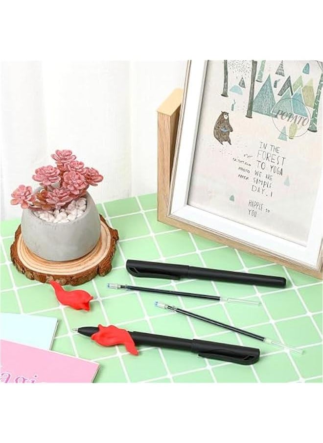 Arabest - 84 Pieces of Magic Disappearing Ink Pen Refills for Kids Reusable Writing Training Aid with Invisible Grooves Practice Pen and Grips for Preschool Students. - Image 1
