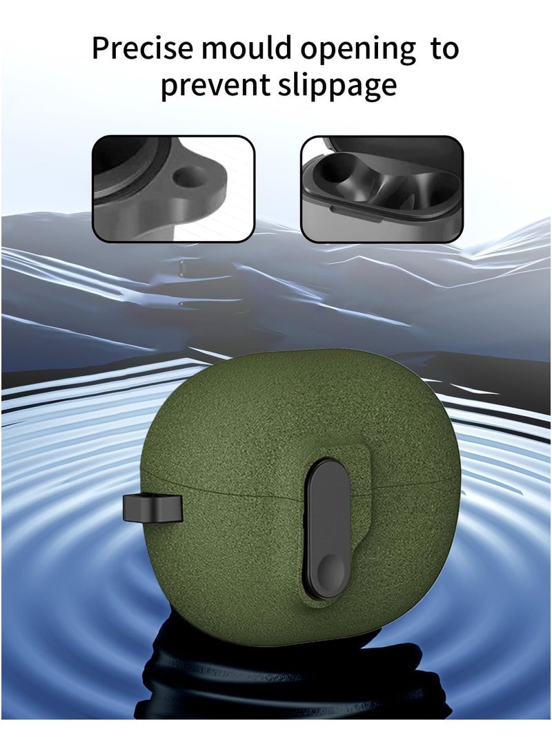 Fashion design protective case for Huawei FreeBuds Pro 4/Pro 3 generation, frosted material for touch, Huawei FreeBuds Pro 4/Pro 3 cover with magnetic switch buckle（Green） - Image 5