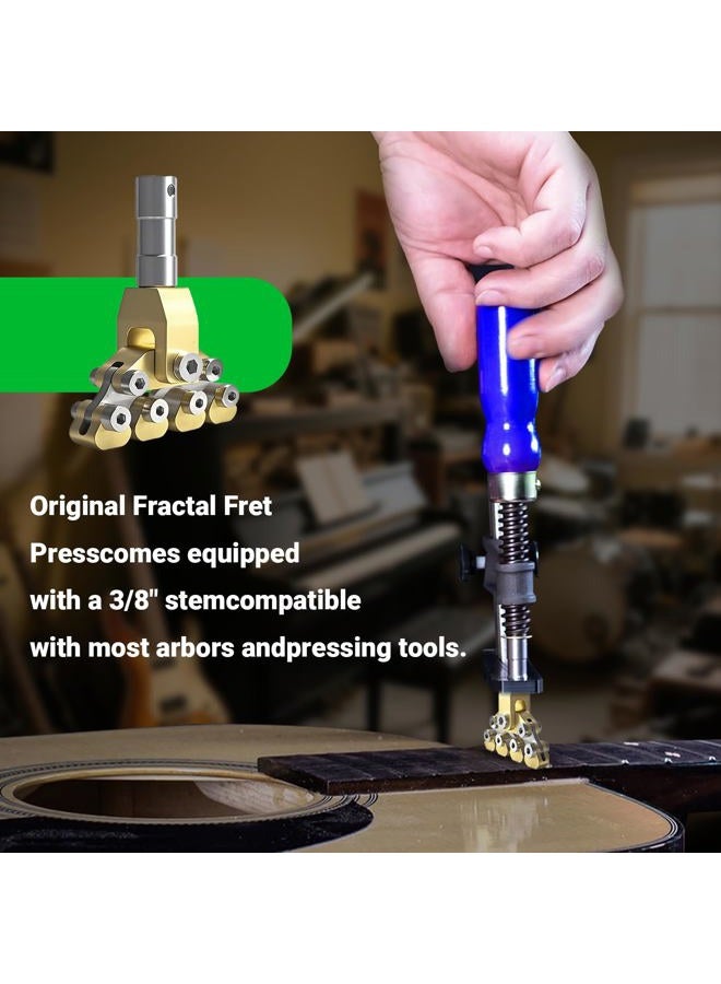 POIET Electric Instruments Fret Press Repair Tool Guitar Fractal Fret Press Various Radius Fret Board Curvatures - Image 4