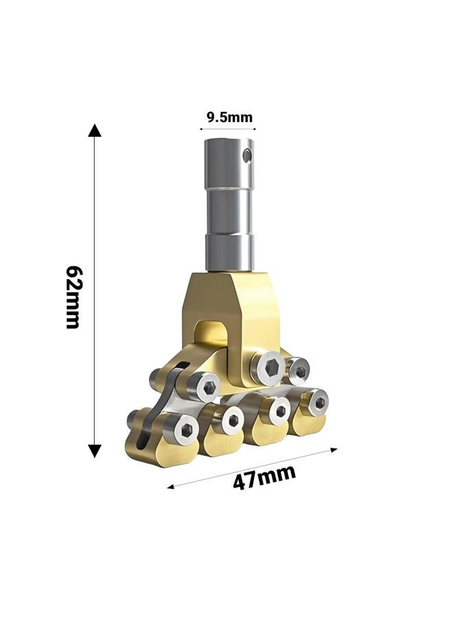 POIET Electric Instruments Fret Press Repair Tool Guitar Fractal Fret Press Various Radius Fret Board Curvatures - Image 3