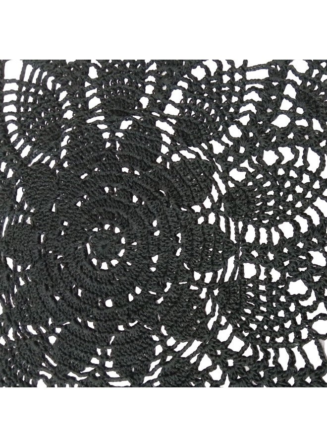 Phantomon Phantomon Lace Doilies Table Placemats Handmade Crochet Cloth Round Coasters Cotton Doilies for Tables, Sofa Cover, - Image 3