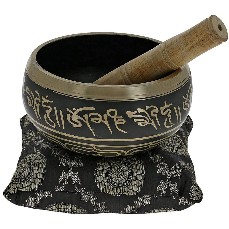 FASHERATI أوعية الغناء التبتية للتأمل (أسود 3.5 بوصة) - Image 1