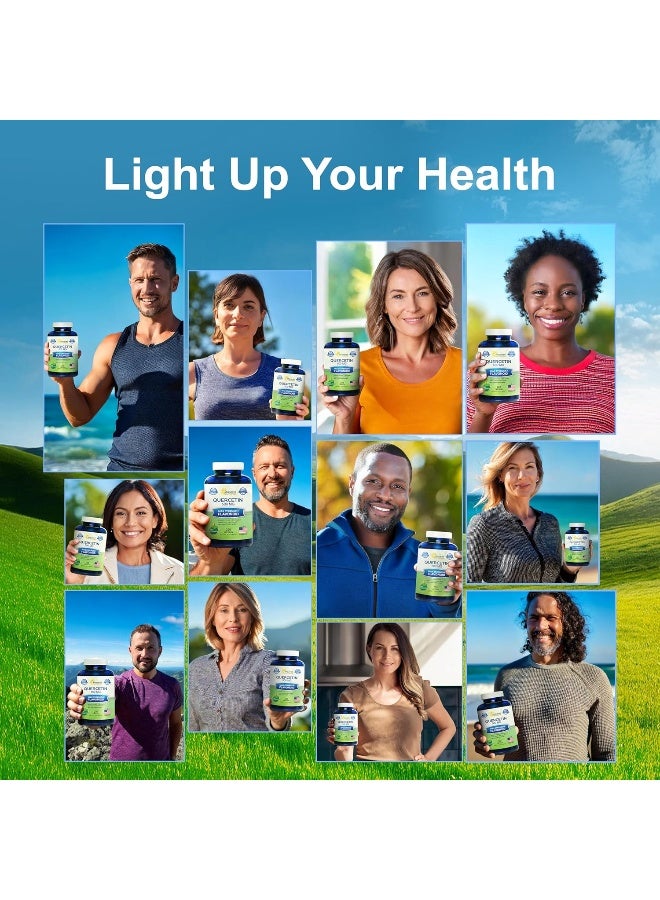 aSquared Nutrition Quercetin 500mg Supplement - 200 Capsules - Quercetin Dihydrate to Support Cardiovascular Health - Max Strength Powder Complex Pills to Help Improve Anti-Inflammatory & Immune Response - Image 4