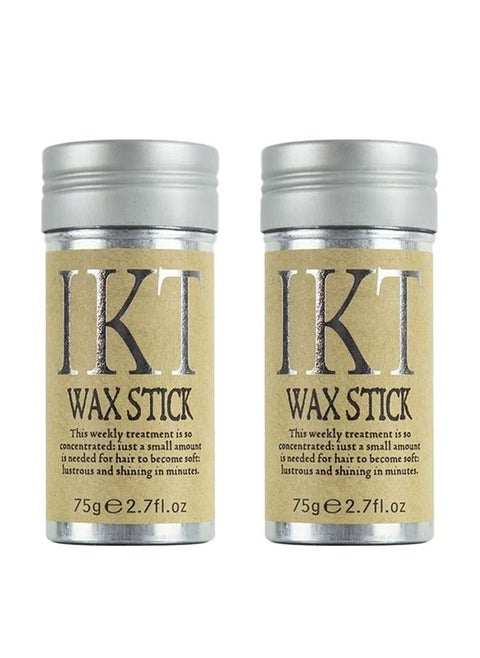2 pack Hair Wax Stick Strong and Long Lasting Hold Non Greasy Styling Wax for Flyaways Edge Frizz Hair Suitable for Unisex