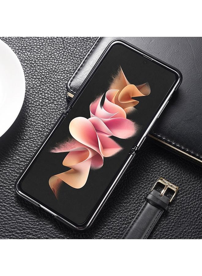 S-TOP Case For Samsung Galaxy Z Flip5 Genuine Leather Shockproof Protective Phone Case - Image 4