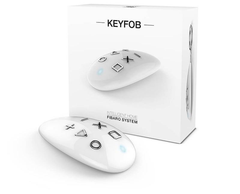 FIBARO KeyFob, Remote, Z-Wave Scene Controller, White, FGKF-601, Doesn't Work with HomeKit - Image 1