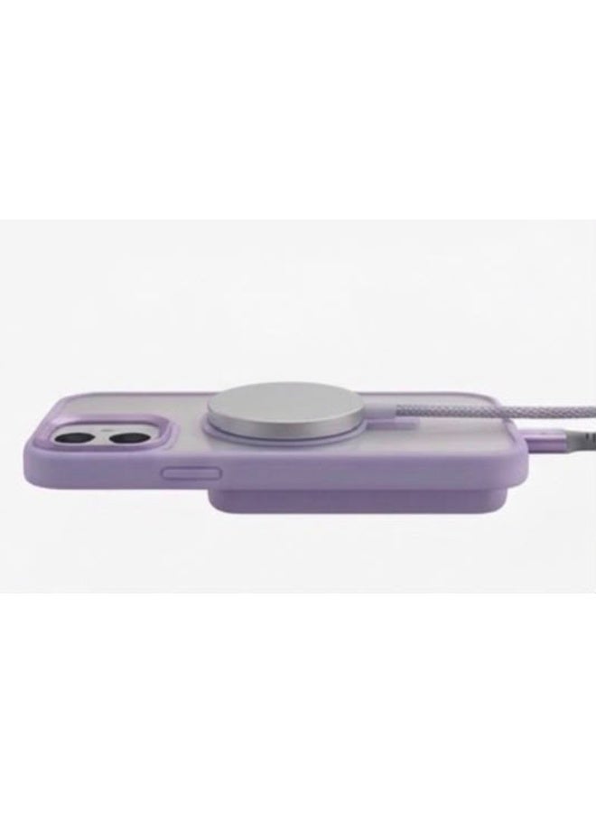 Transparent protective case for iPhone 16, MagSafe compatible, featuring a built-in stand ring around the camera frame and protective lens covers. - Image 4