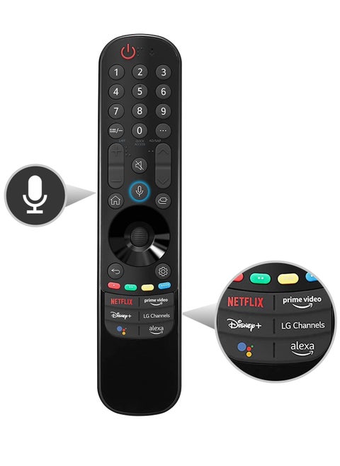 Magic Remote AN-MR22GA Replacement for LG Smart TV Remote with Google/Alexa Voice and Pointer Function, Universal LG Remote Control for LG UHD OLED QNED NanoCell 4K 8K 2021 2022 2023 Models