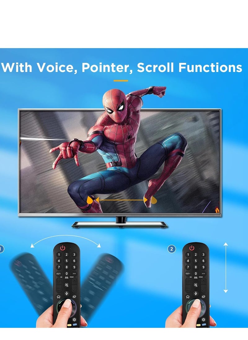 MJZ - Magic Remote AN-MR22GA Replacement for LG Smart TV Remote with Google/Alexa Voice and Pointer Function, Universal LG Remote Control for LG UHD OLED QNED NanoCell 4K 8K 2021 2022 2023 Models - Image 1