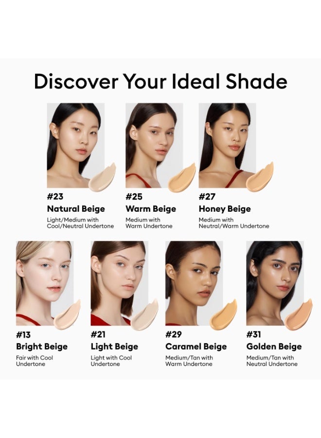 MISSHA M Perfect Cover BB Cream No.27 Honey Beige - Medium with Neutral/Warm Undertone SPF 42 PA +++ 1.69 Fl Oz - Tinted Moisturizer for face with SPF No.27 Honey Beige - Image 3