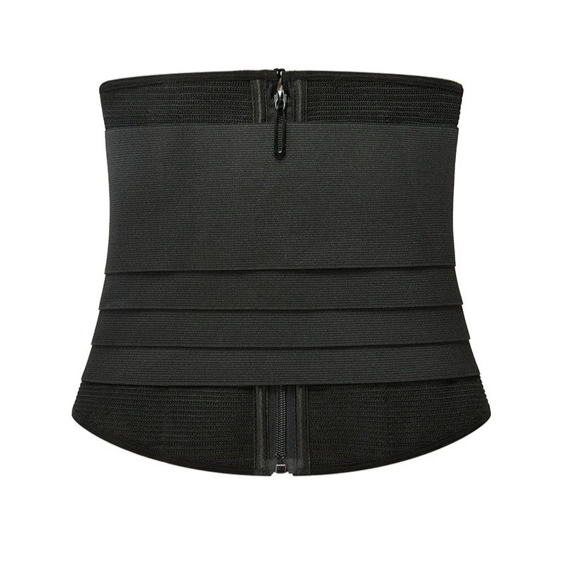 Bluejw Elastic Waist Trainer Corset Trimmer Shaper Belt Sauna Sweat Cincher Zipper - Women's Waist Trimmers - Image 4