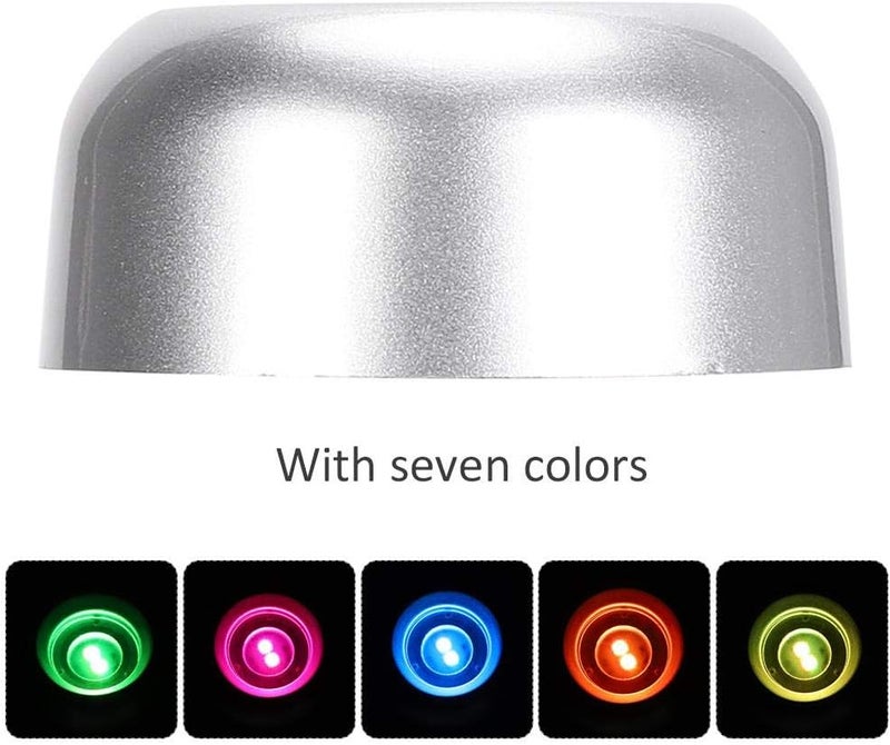 Focket Crystal Led Light BaseMulticolor Changing RoundShape Portable Usb Led Pedestals Crystal Display Base Stand For Crystal BallsCrystal StatuesJewelry Home Party Table Plant Decoration - Image 3
