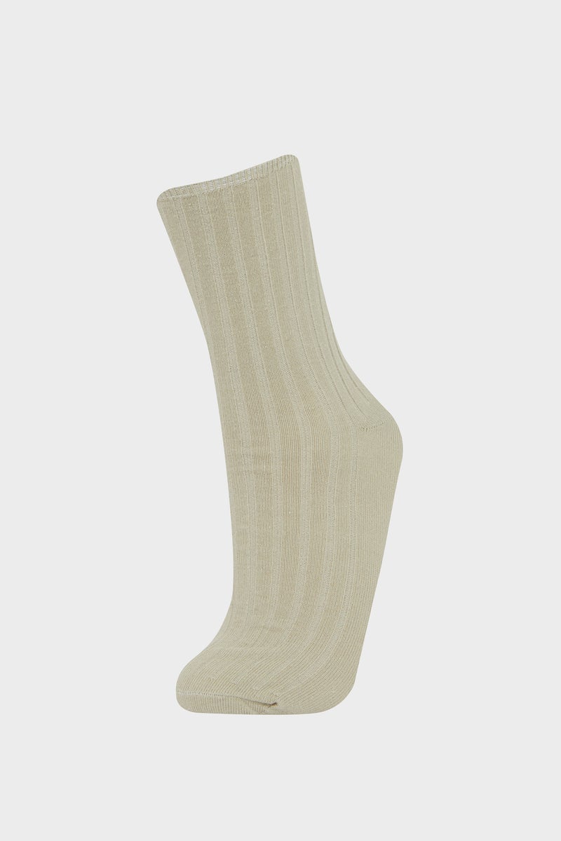 DeFacto Green Woman 5 Piece Long Sock Casual - Image 3