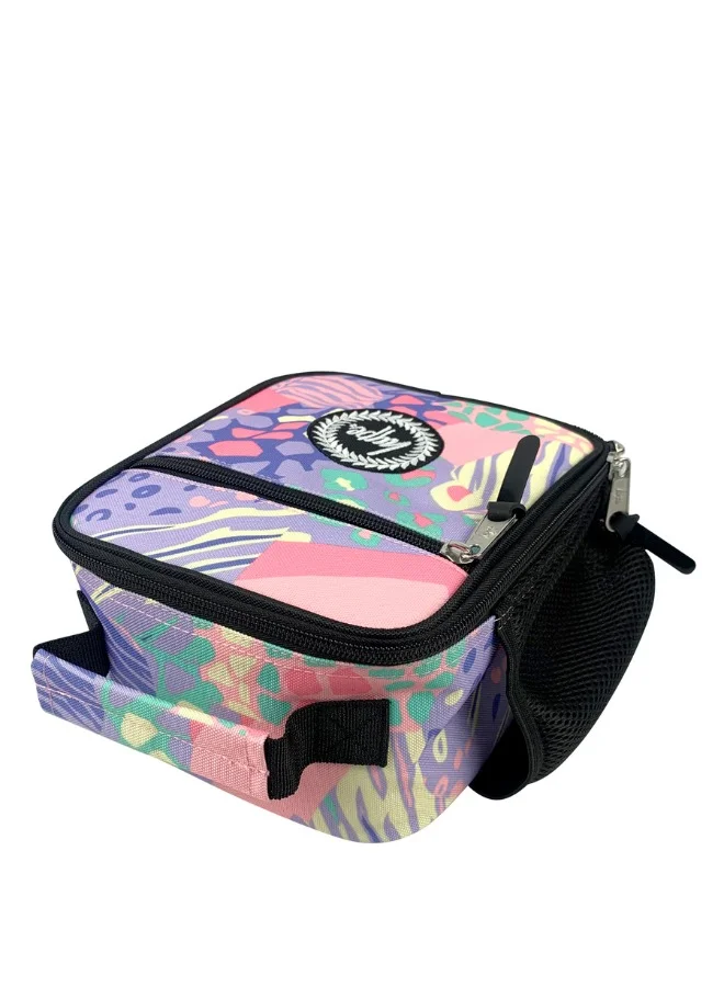JUST HYPE Insulated Lunch Bag - Multi Pastel Prints