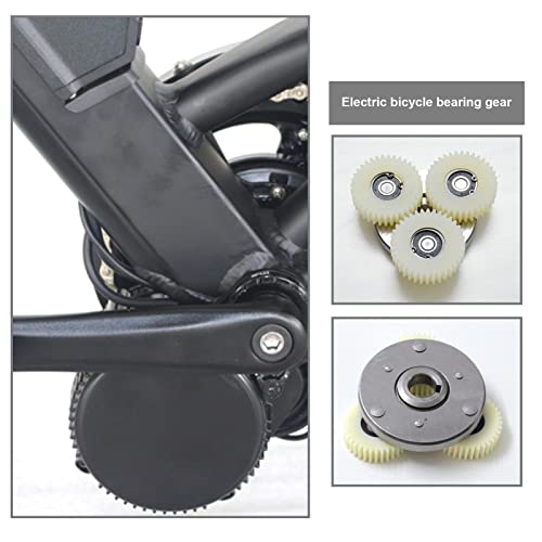 Micro Traders محركات العجلات الكهربائية 3 قطع 36 سن لأسنان التروس الكوكبية مع محامل متوافقة مع محرك بافانغ بقطر 38 مم من النايلون، أبيض - Image 3