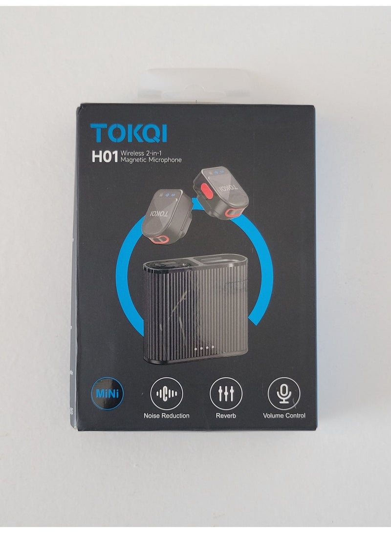 TOKQI H01 Wireless Lavalier Microphone – Noise Reduction for Clear Audio - Image 2