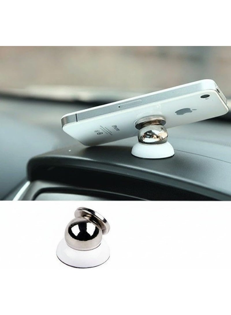 حامل موبايل مغناطيسي للسيارة دوران 360 درجة – تصميم صغير يثبت على فتحة التهوية، حامل هاتف عالمي قوي الثبات لجميع الهواتف الذكية - Image 1