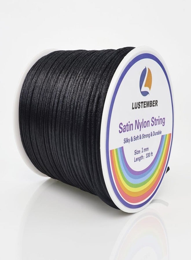 LUSTEMBER Satin Nylon Cord, Silky Smooth Nylon String for Jewelry Making - Image 1