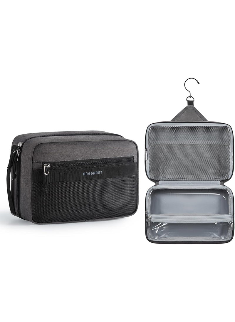 BAGSMART BAGSMART Toiletry Bag for Men/Women, Hanging Dopp Kit Water-resistant Shaving Bag for Toiletries Accessories, Black 