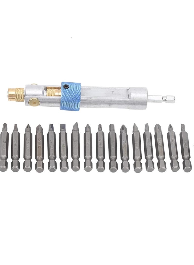 GGOOT High - Speed Steel Screwdriver Set | 20 - Piece Cross/Slot Bits & Countersunk Drill | Strong Hardware Tool for DIY/Home Repair/Electronics | Includes Hex Wrench & Storage Box  - Image 4
