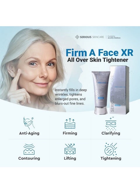 Firm A Face Xr - Instant Skin Tightener - Reduce And Smooth Appearance Of Fine Lines, Wrinkles And Enlarged Pores - Temporary And Invisible Lift For Face And Neck - 3.2 Fl Oz