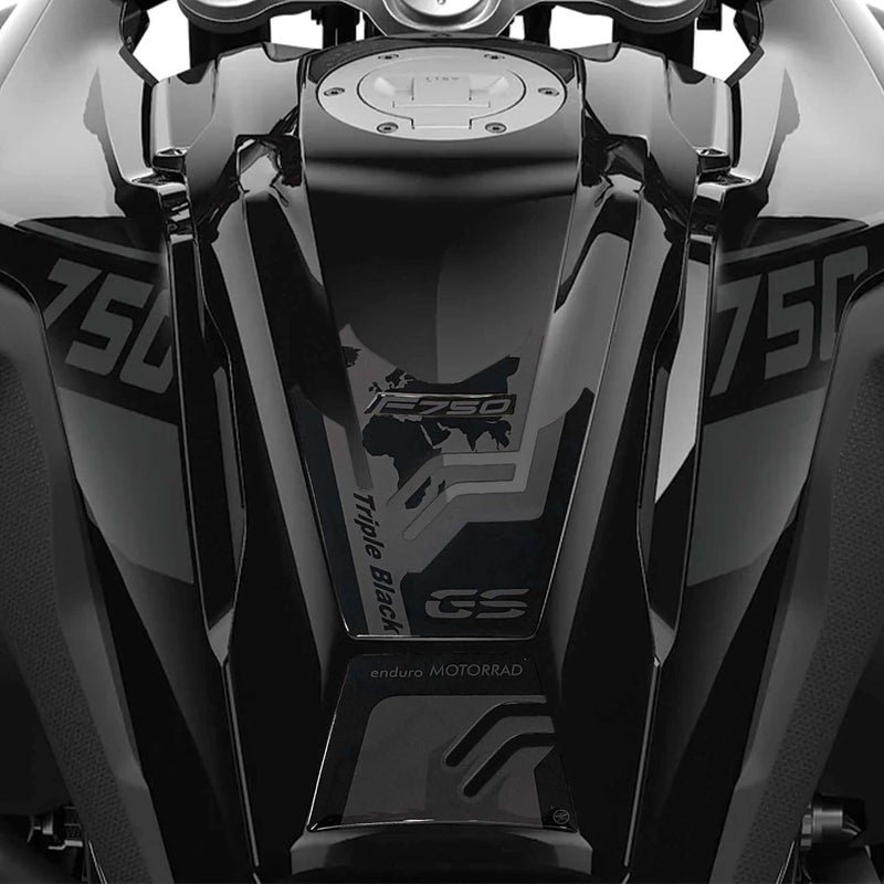 labelbike 3D Sticker Motorcycle Tank Pad Protection for BMW F 750 GS Triple Black 2021-2023 - Image 1