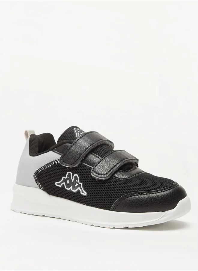 Kappa Boys' Mesh Sports Shoes with Hook and Loop Closure